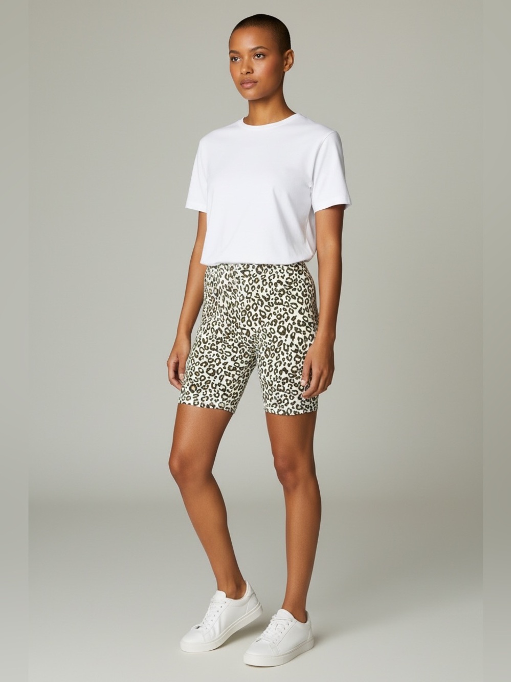 SHEIN Leopard Biker Shorts